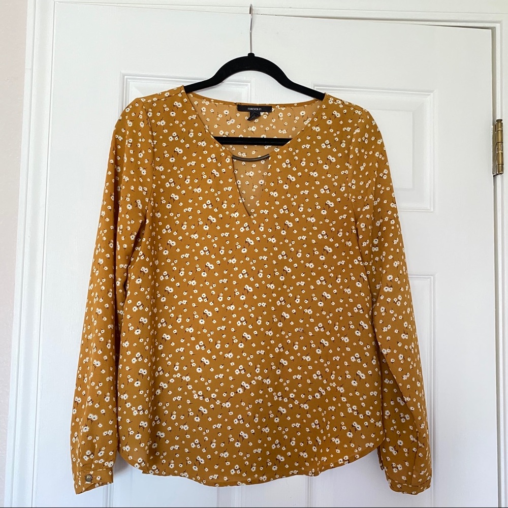 Mustard Flower Blouse